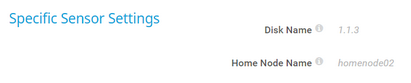 Specific Sensor Settings Specific Sensor Settings